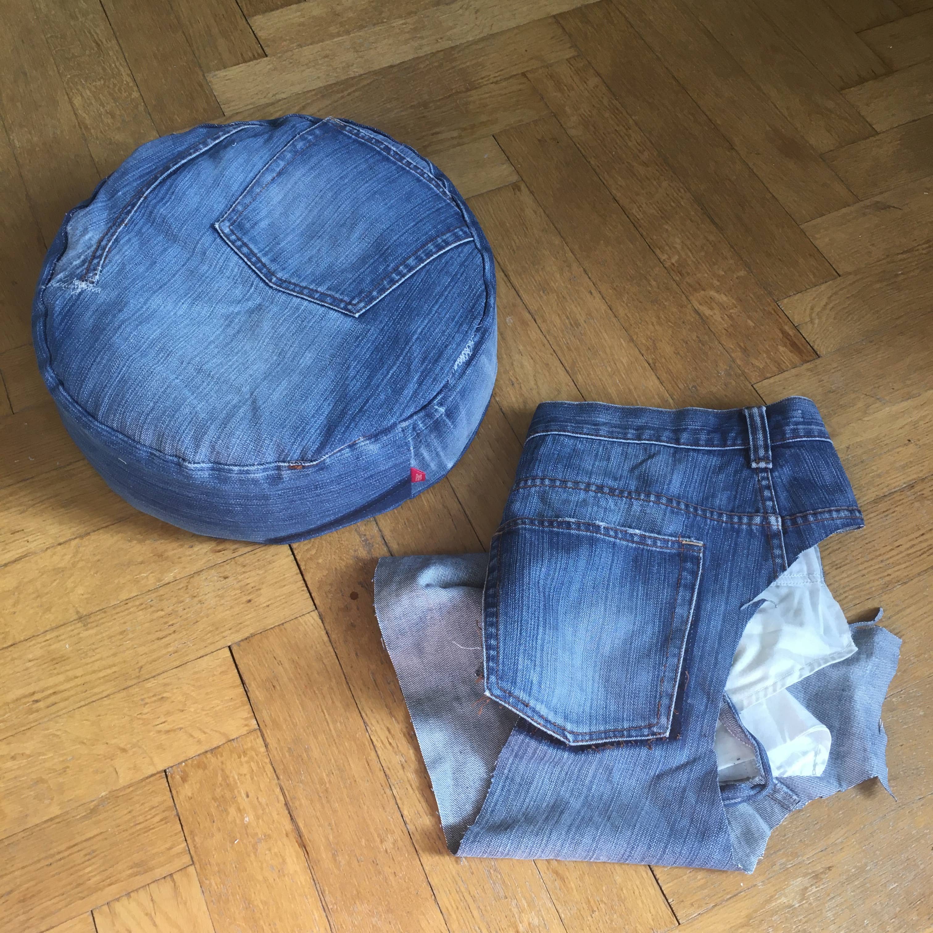 reinc. - Wholesale Meditation Supplies - Organic meditation cushion, recycled denim2