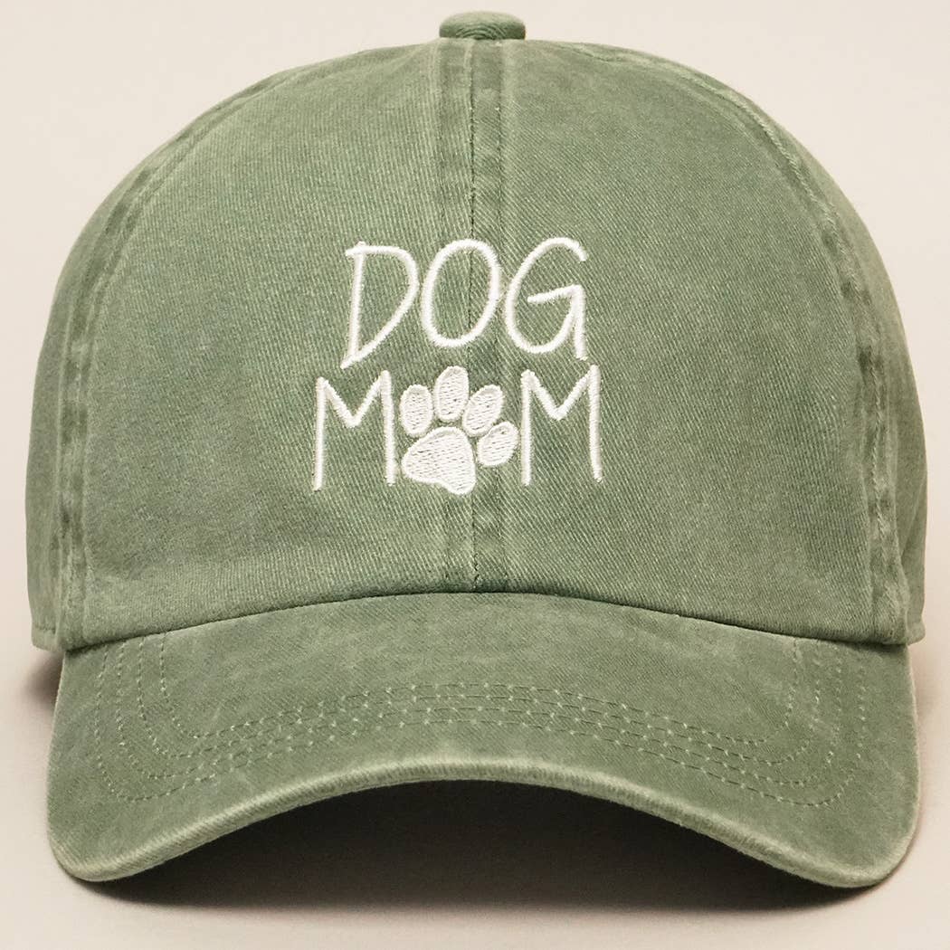 Fashion City - Vendita all'ingrosso Cappellino da baseball - Donna - Cappelli da baseball in cotone ricamati DOG MOM, stile vintage19