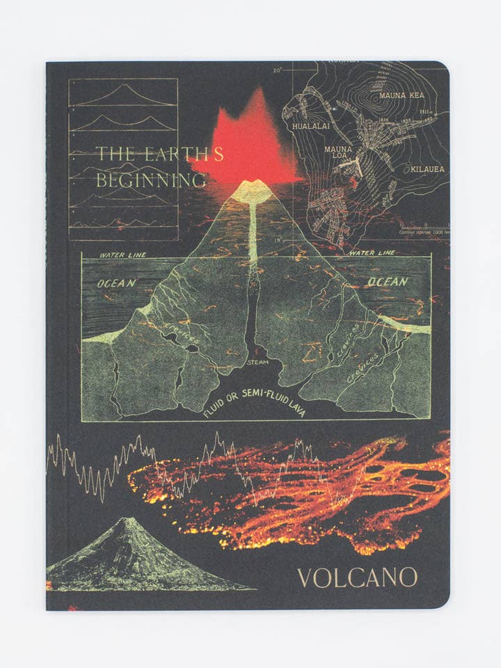 Volcanoes Softcover Notebook - Lined (Case of 6) for wholesale by Cognitive Surplus
