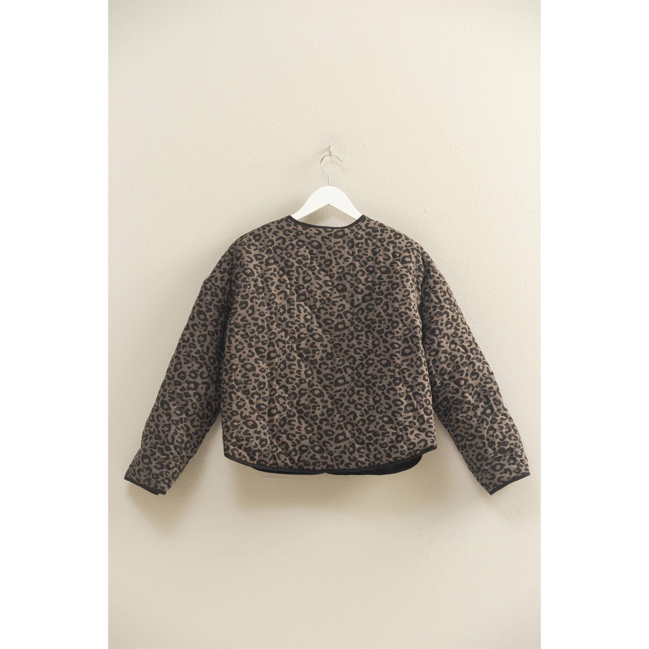 HYFVE – wholesale Dunjacka - Dam – Leopardmönstrad vadderad puffjacka10