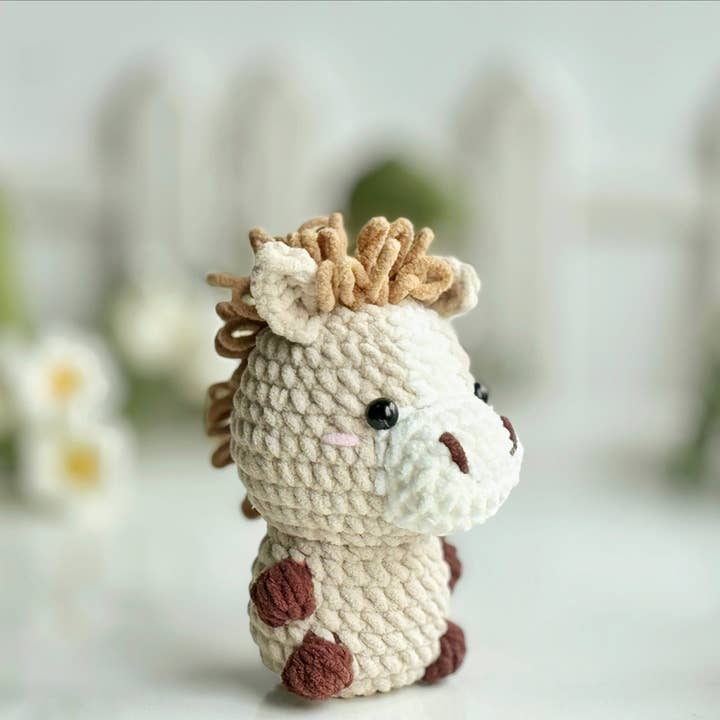 Crochet Horse, Funny Horse Amigurumi, Cute Animal Decor for wholesale by TOMOPOD LLC