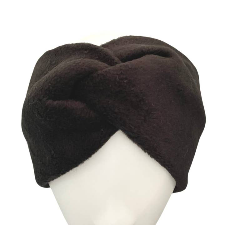 Black Fleece Ear Warmer Headband for Women for wholesale by IamMe Store