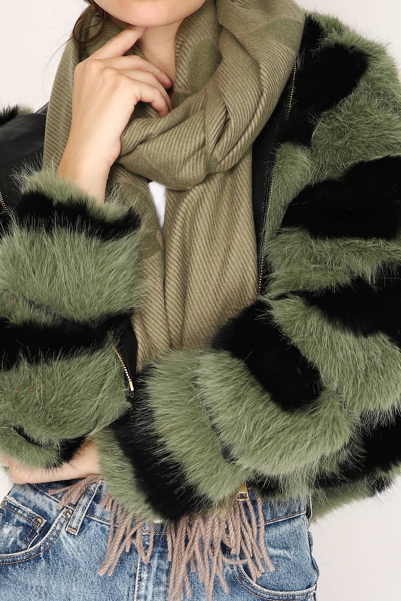 JAMILLA - Wholesale Fur/Faux Fur Coat - Women's - GIACCA ECOPELLICCA YV044214