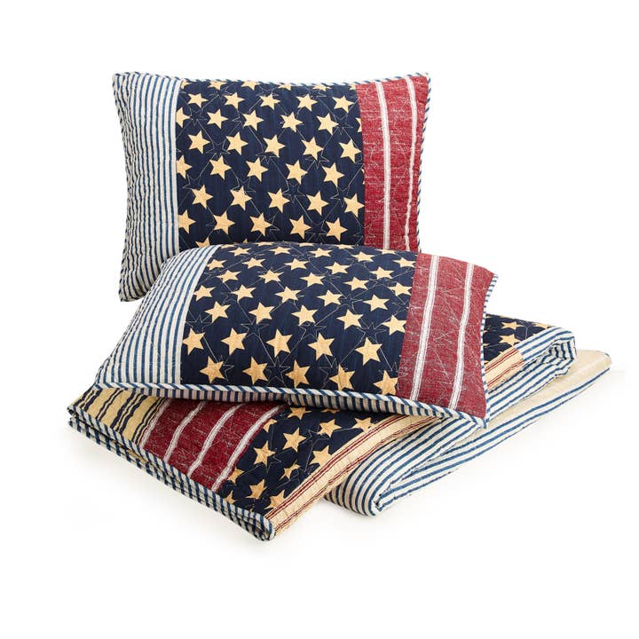 Peking Handicraft - Wholesale Bedding Set - Americana Quilt Set - Modern Heirloom