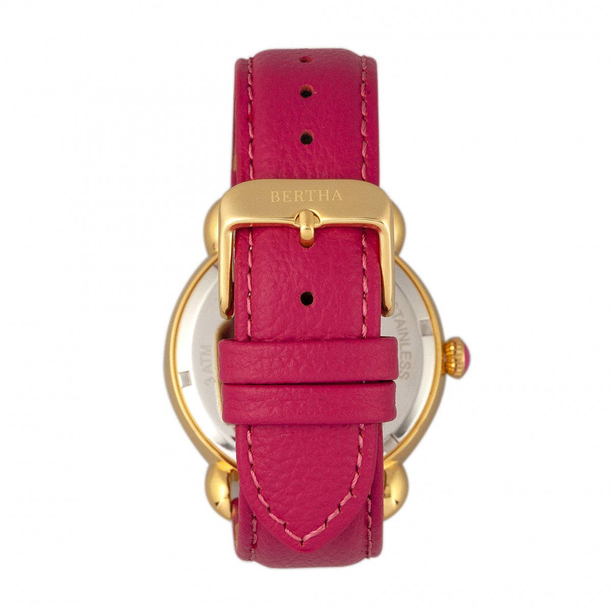 Bertha - Wholesale Wrist Watch - Women's - Bertha Ashley Mother-of-Pearl Leather-Band Watch17