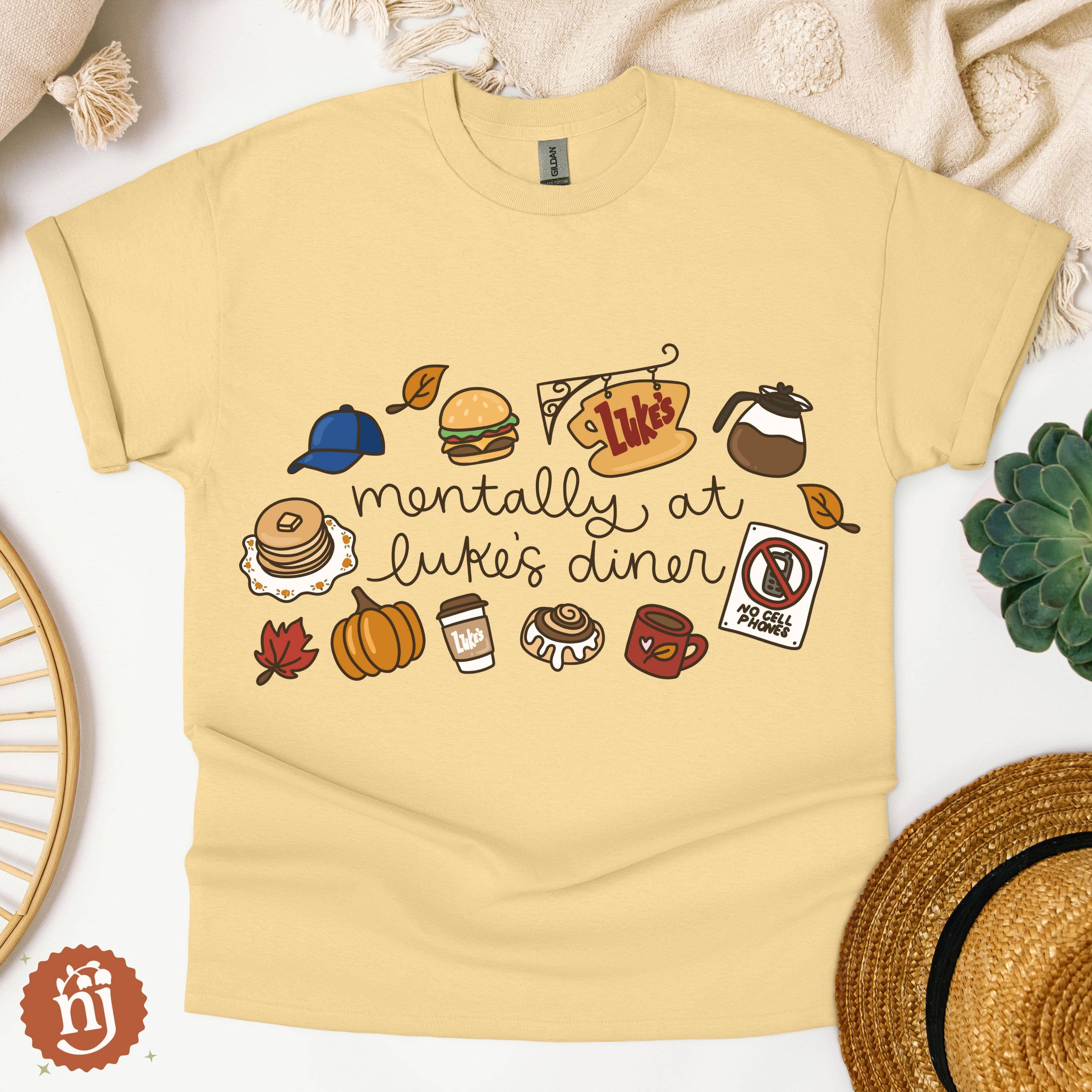 Nearly June Design Co - Wholesale T-Shirt (Graphic) - Unisex - Gilmore Girls Mentally at Luke's Diner T-Shirt7