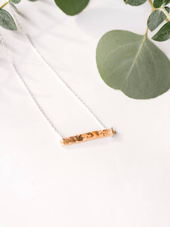 Petite Baguette Necklace by Atelier Calla for wholesale by 2nd Story Goods + Haiti Design Co