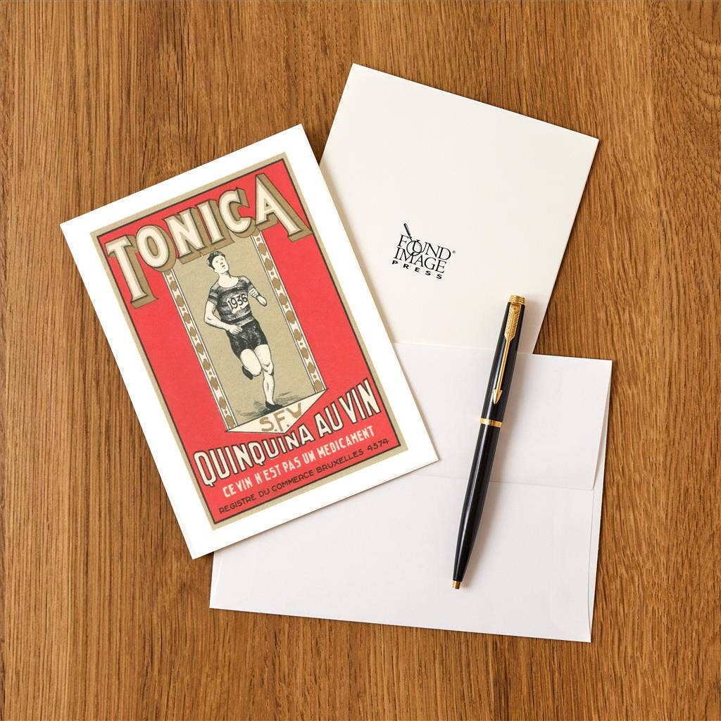 Found Image Press - Wholesale Stationery/Notecard Set - Greeting Card FG-264 Tonica, Belgian Quinine Wine1
