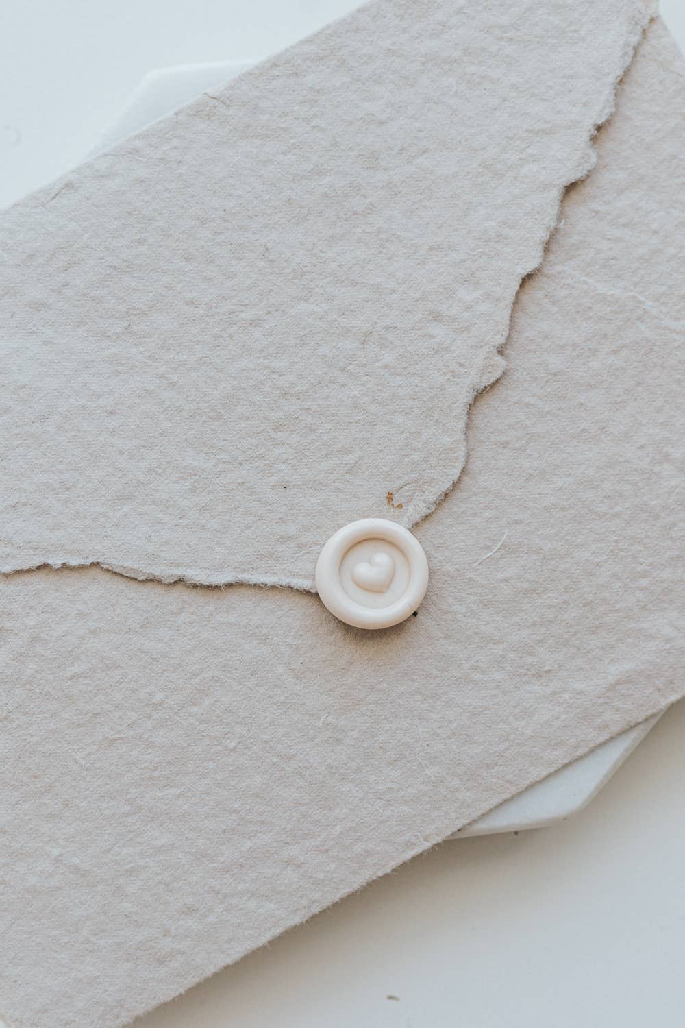 Written Word Calligraphy - Wholesale Rubber/Decorative Stamp - Heart 9mm Mini Wax Seal Head2