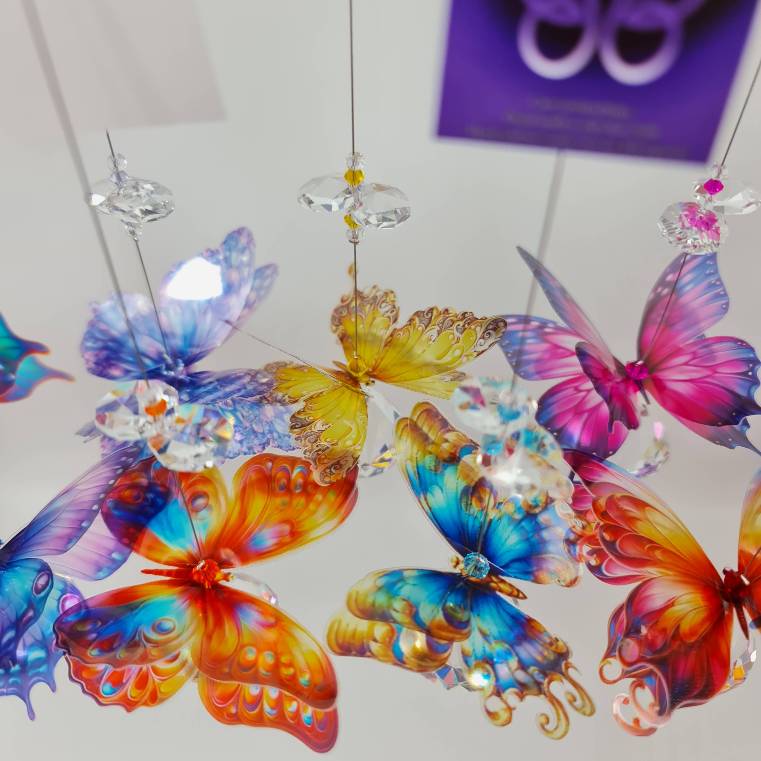 Gifts N Crystals - Wholesale Suncatcher - Butterfly Suncatchers mixed pack of 5- small size8