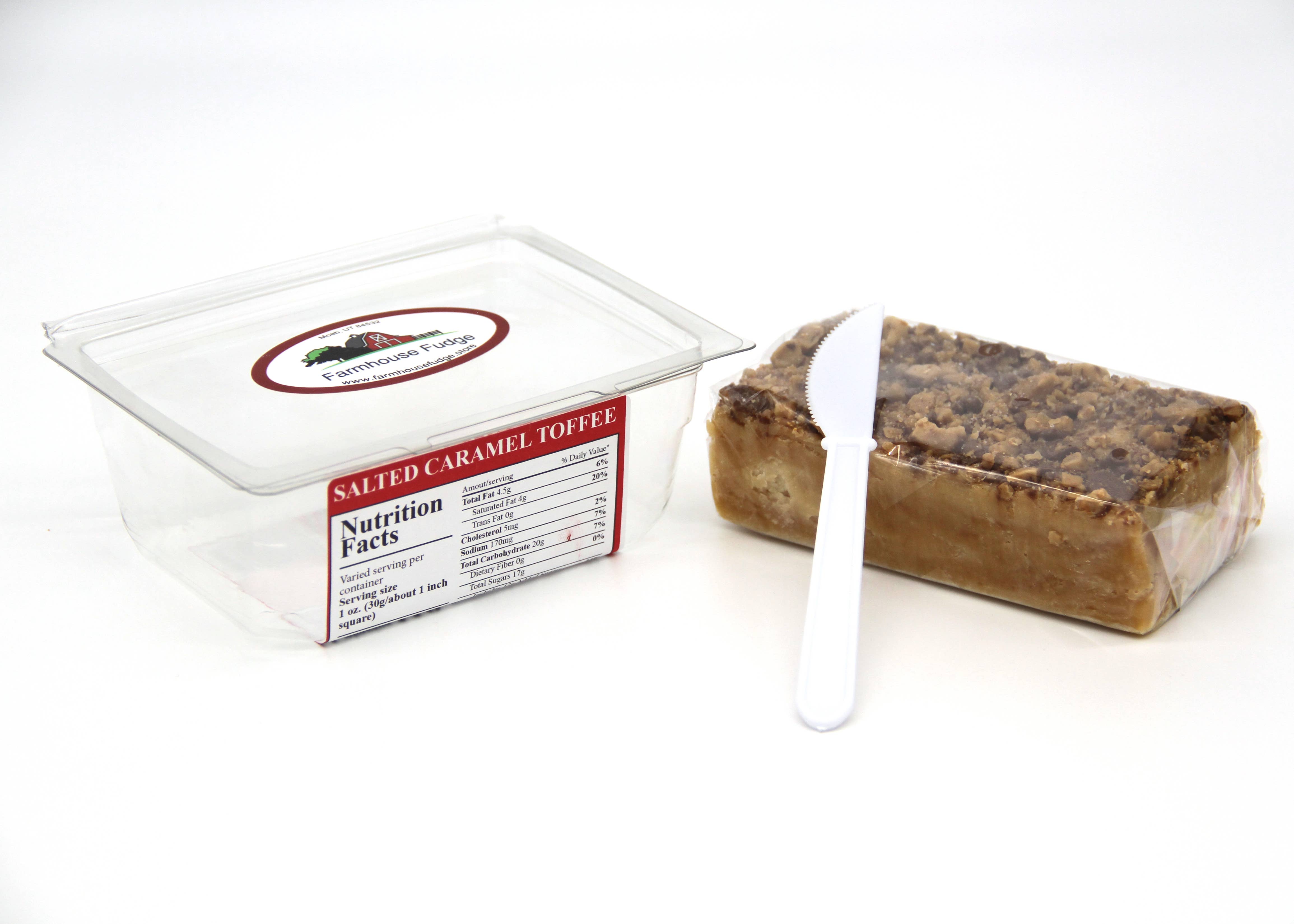 Farmhouse Fudge - Wholesale Fudge - Salted Caramel Toffee Fudge 8 oz.2