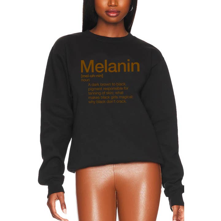 MELANIN GRAPHIC WOMENS SWEATSHIRT for wholesale by Polar bee