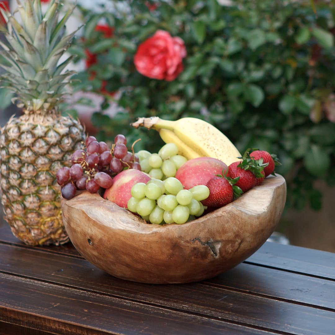Garden Age Supply - Wholesale Decorative Plate/Dish/Bowl - Round Teak Root Bowls3