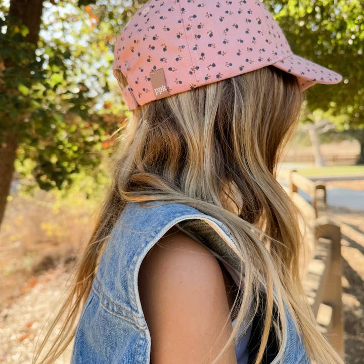 Peppercorn Kids - Wholesale Baseball Cap - Kids - Girls Baseball Hat- Ditsy Floral- Mauve (2-6/7Y) 5