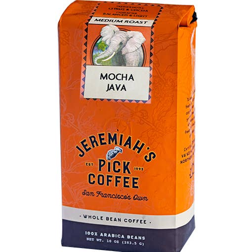 Jeremiah's Pick Coffee Roaster - Wholesale Coffee Beans - Jeremiah's Pick Mocha Java Blend Coffee | 10 ounces