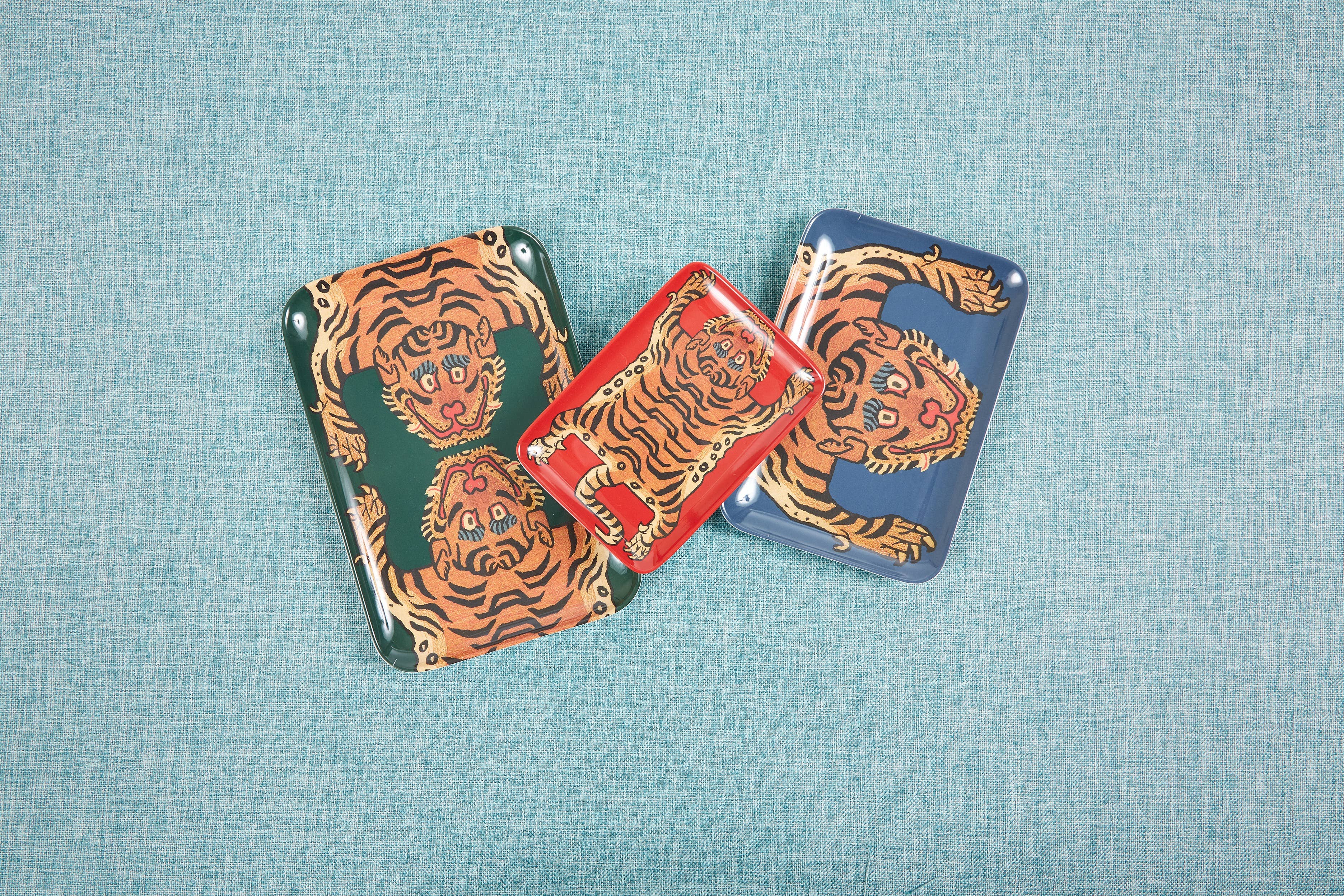 Siren Song - Wholesale Serving Tray - Tibetan Tiger Trays Set of Three2
