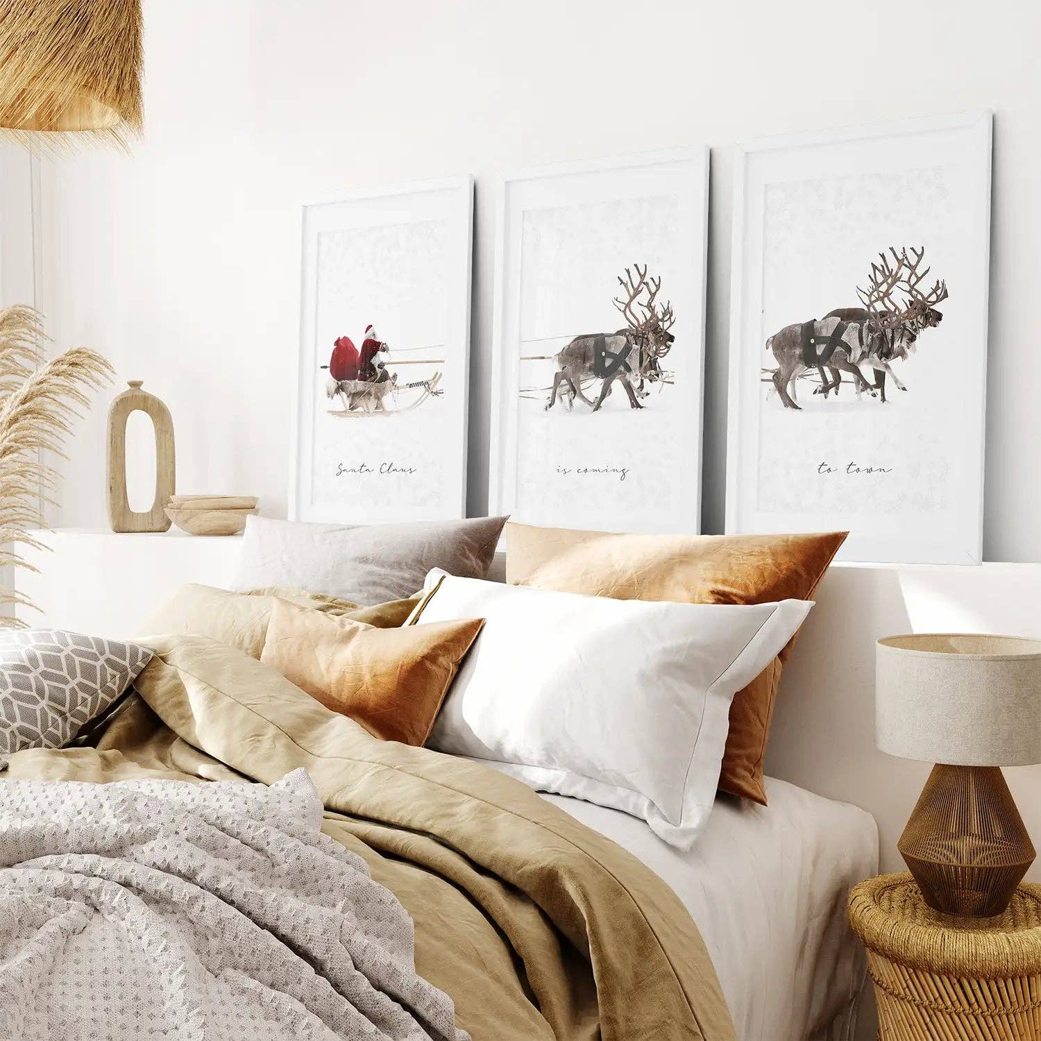 Art Lane – wholesale Art print – Christmas Santa Claus With a Sleigh Art Print4