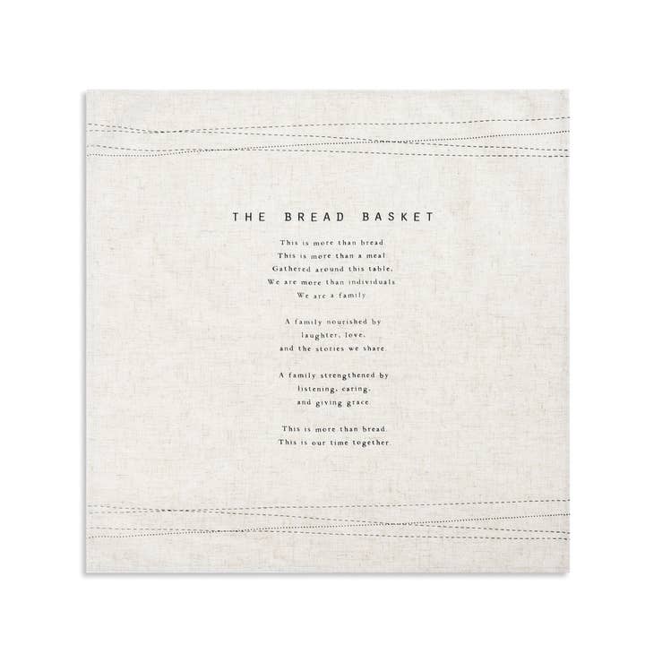 DEMDACO - Wholesale Basket - Ceramic Bread Basket with Towel1