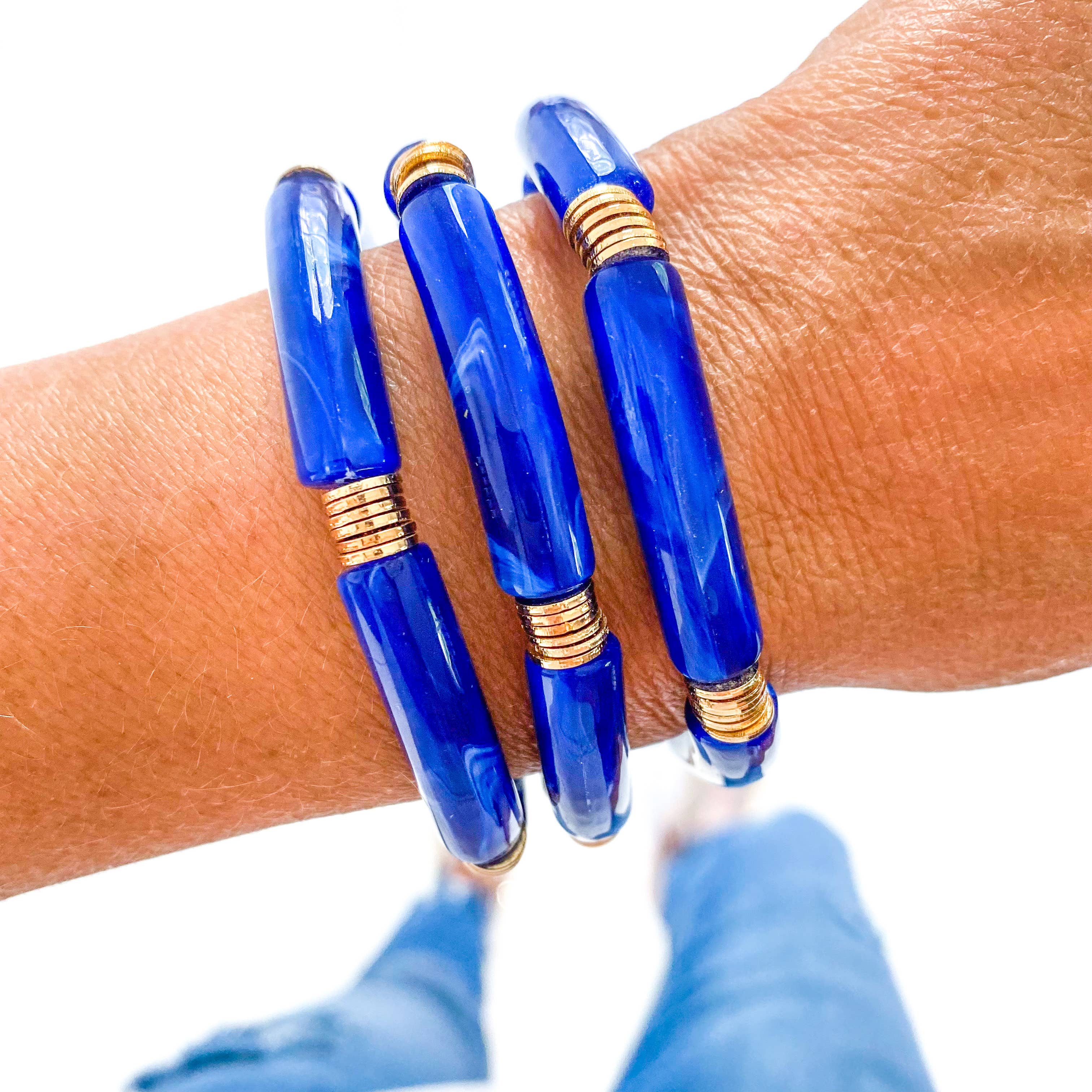 Savvy Bling - Wholesale Jewelry Set - Blue Game Day Bracelets & Necklaces29