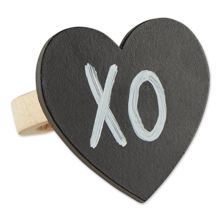 Design Imports - Wholesale Napkin Ring - Heart Chalkboard Napkin Ring