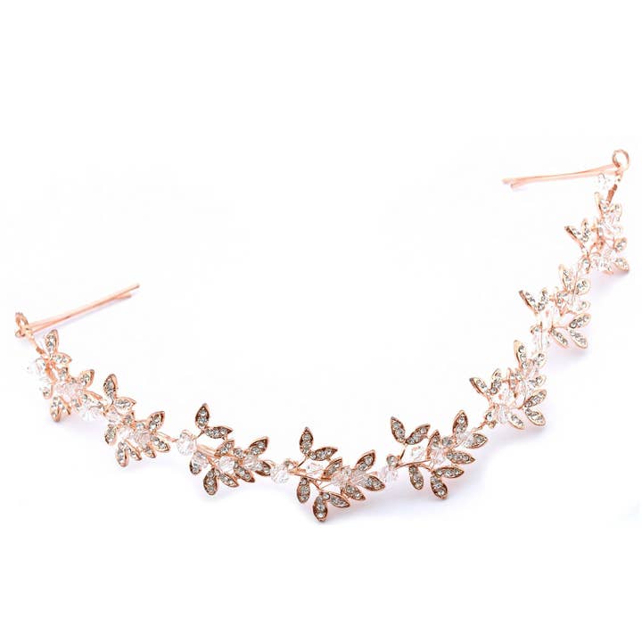 Crystal with Rhinestone Flexible Wedding head band for wholesale by Diacly