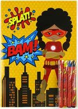 Tiny Mills - Vendita all'ingrosso Libro da colorare e attività - Bambini e neonati - Libri da colorare supereroi con pastelli bomboniere9