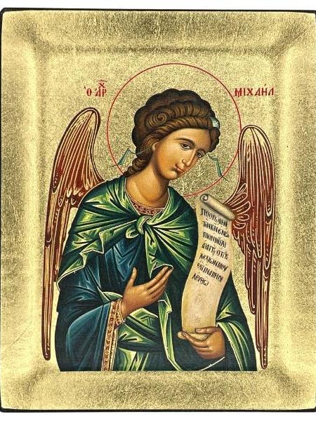 Archangel Michael Silk Screen Icon for wholesale by The Art of the Icon