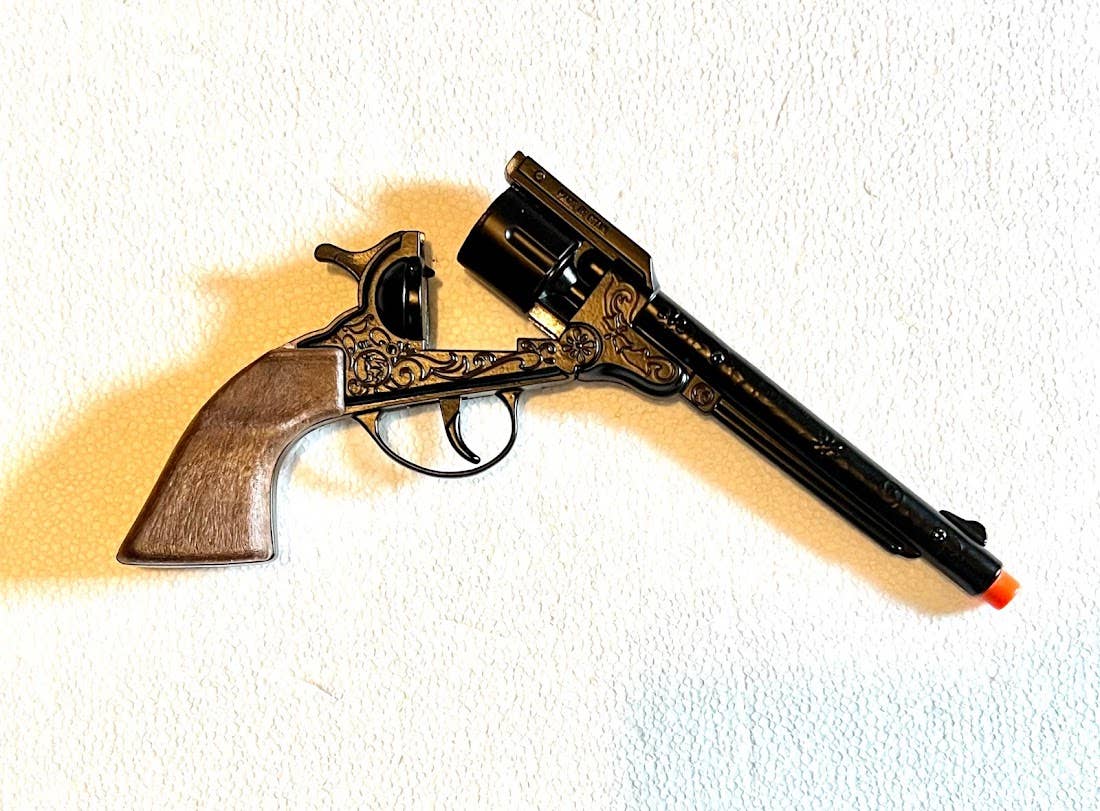 GonherCapGuns.com - Wholesale Classic Toy - Kids - Frontiers Army Filigreed 8-Shot Cap Gun 88/6 - Black2