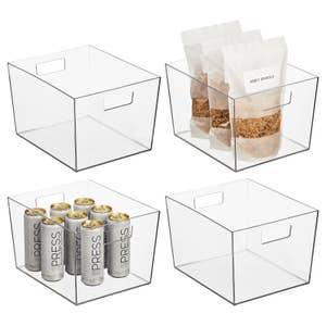 Youngever 2 Pack 2.5 Gallon Large Food Storage Container Boxes