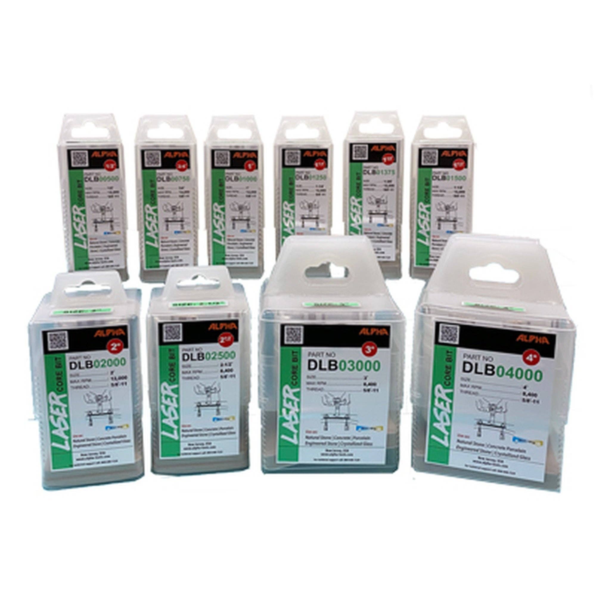 Dynamic Stone Tools – wholesale Tool set – Laser Core Bits Wet/Dry Laser Segmented Core Bits4