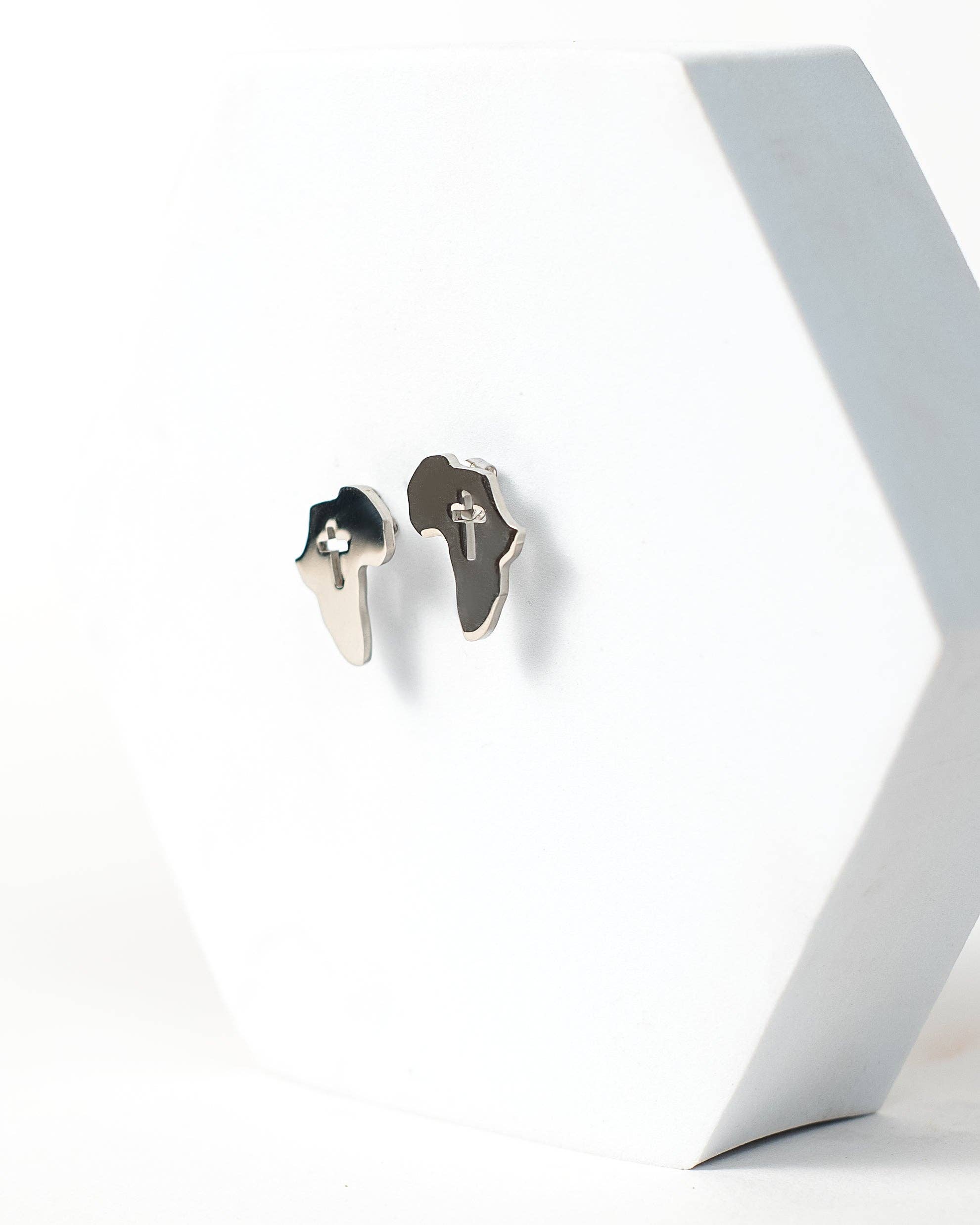 Adé & Grace - Wholesale Stud/Post Earrings - "Africa Cross Stud" Earrings5