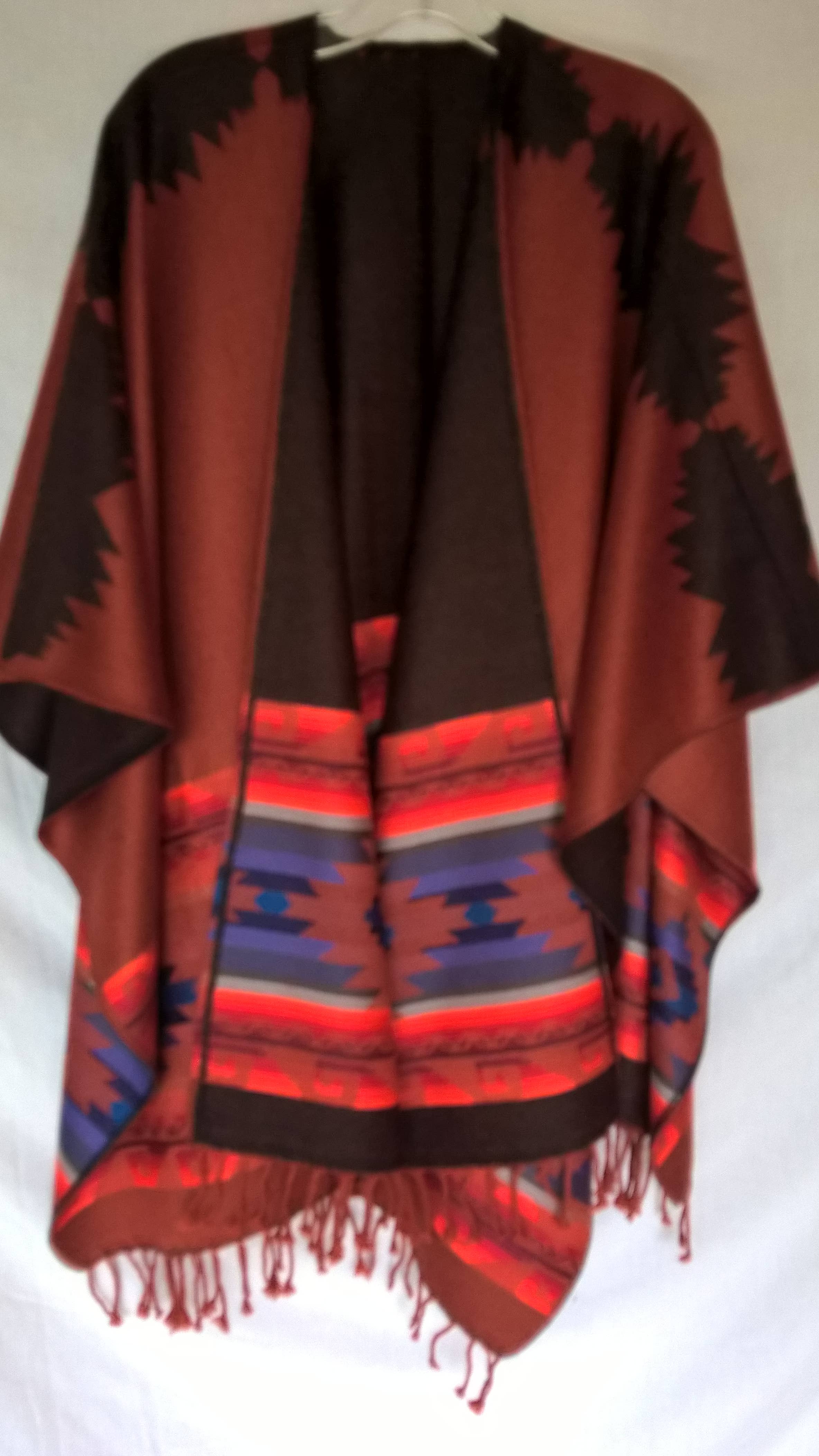 Treasure of ANDES - Venta al por mayor Poncho - Mujer - Poncho Andino Artesanal REVERSIBLE Unisex ENVÍO GRATIS23