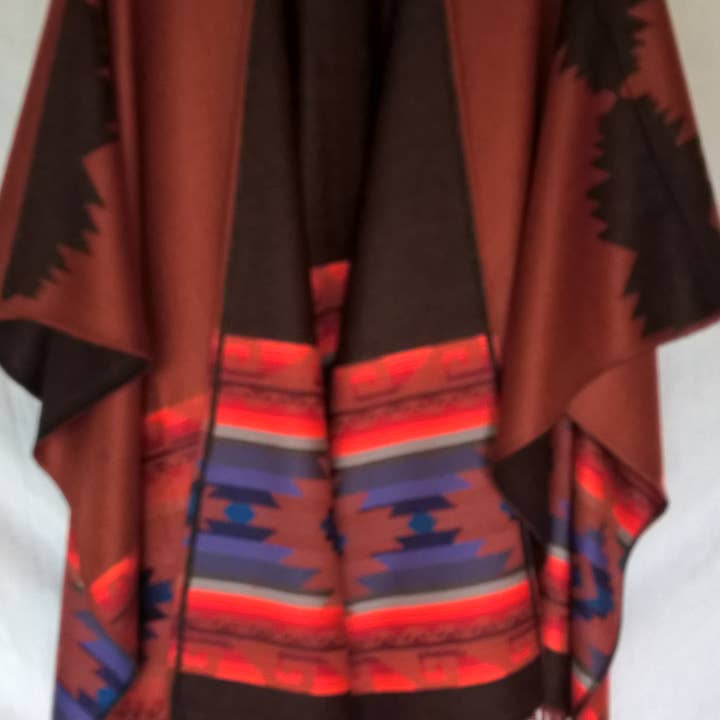 Treasure of ANDES - Venta al por mayor Poncho - Mujer - Poncho Andino Artesanal REVERSIBLE Unisex ENVÍO GRATIS23
