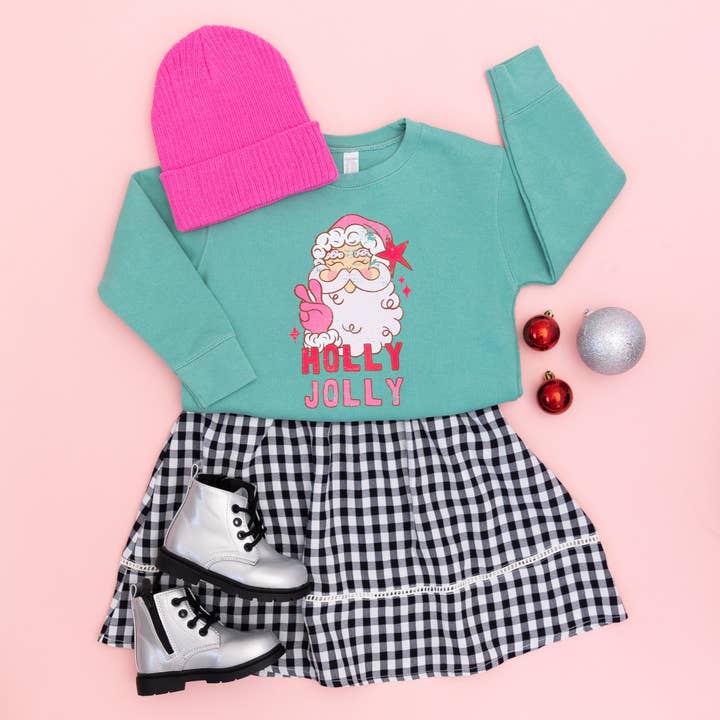 Benny & Ray Apparel - Vente Sweat-shirt – enfant - Chandail à capuchon Holly Jolly Santa Christmas pour enfant 6