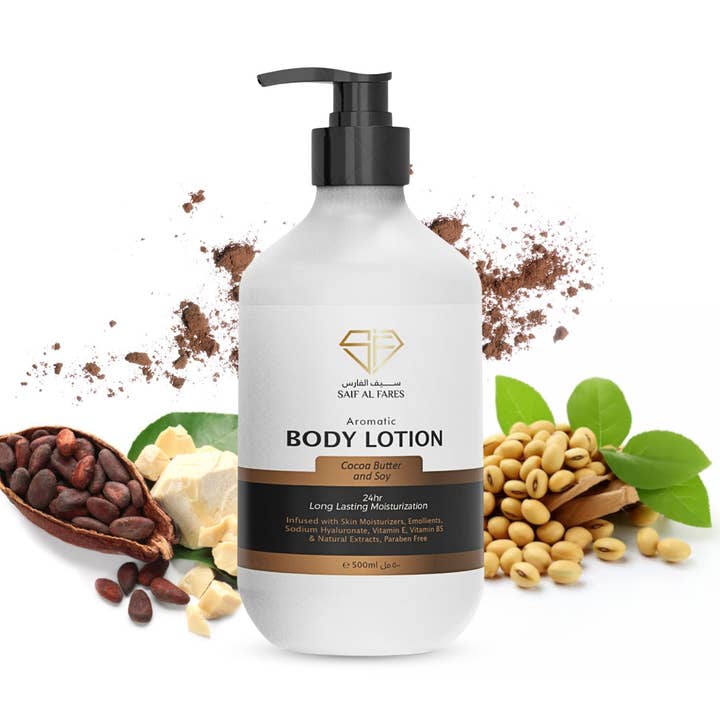 Kakaosmör och soja kroppslotion 500 ML för wholesale av SAIF AL FARES