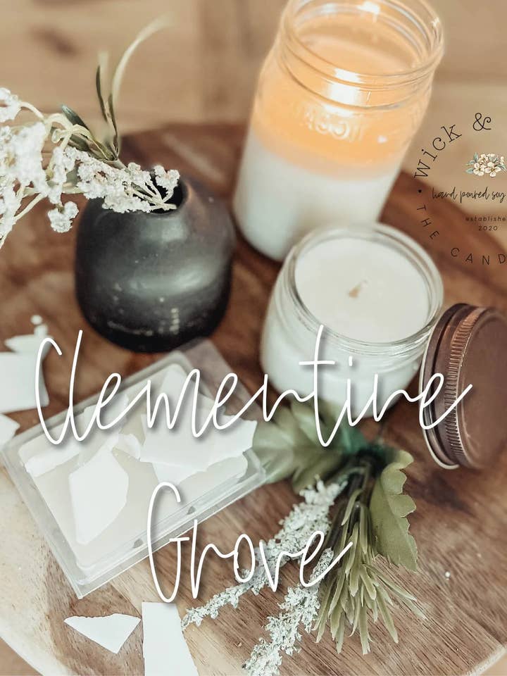 Clementine Grove for wholesale by Wick & Wood The Candle Co