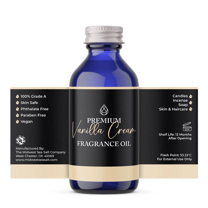 The Midwest Sea Salt Company - Wholesale Fragrance Oil - Vanilla Cream Fragrance Oil1