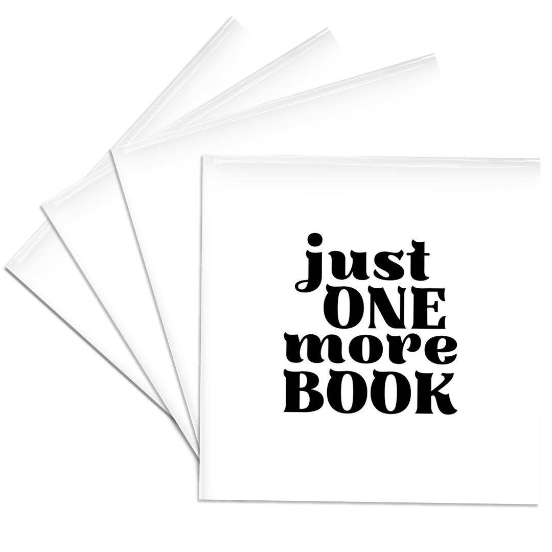 3dRose – wholesale Coasters – 3dRose, Plain Text of Just one more Book - black and white, Coaster0