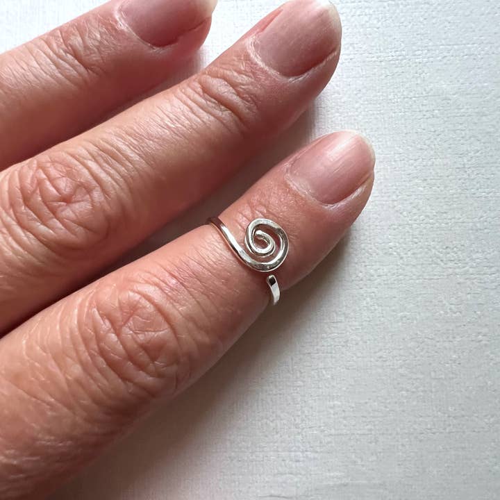 TayTayInspired - Vente Anneau/bague à empiler - Bague mi-doigt en spirale