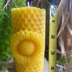 Thy Will Bee Done Apiary - Vendita all'ingrosso Candele regalo - Candela in cera d'api al girasole, candela in cera d'api biologica pura2
