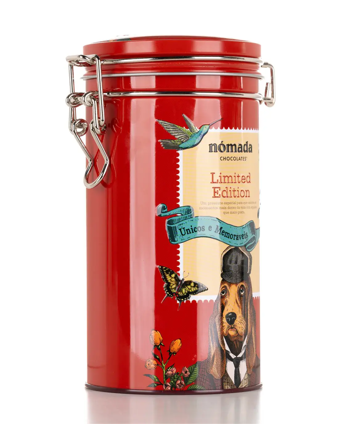 Nómada Chocolates - Wholesale Doosje chocolade - "Limited Edition" (B) - Blik met Chocoladebonbons 115g1