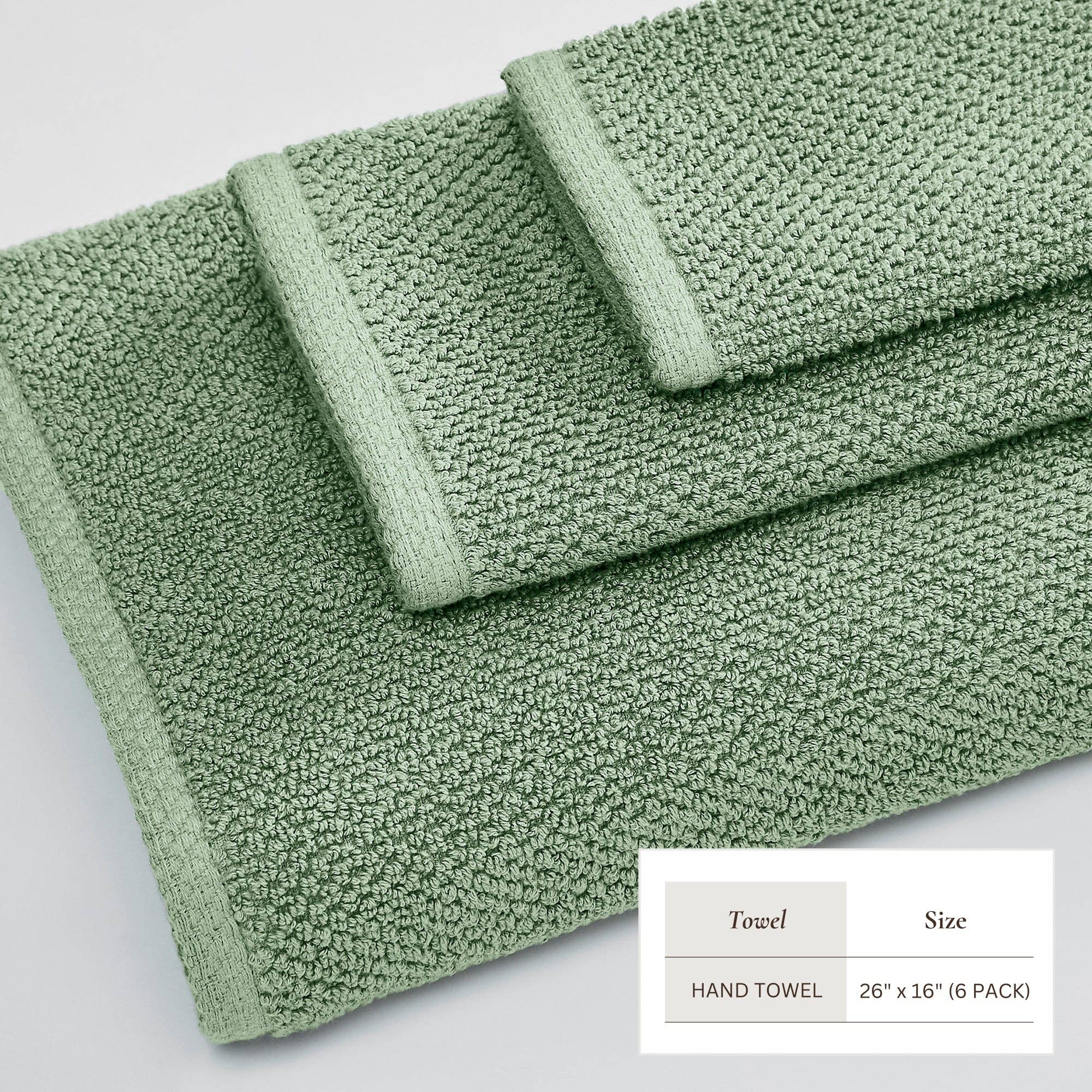 BH Collective - Wholesale Towel Set - Cotton Textured Bath Towel Set - Acacia Collection124
