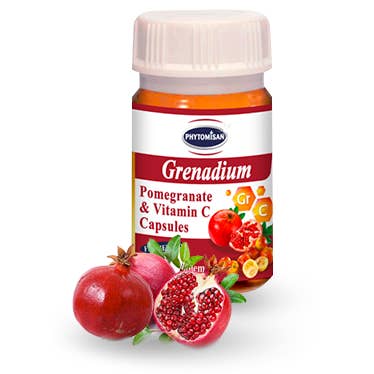 Phytomisan - Wholesale Oral Supplement/Vitamin - Grenadium: Pomegranate and Vitamin C Capsules