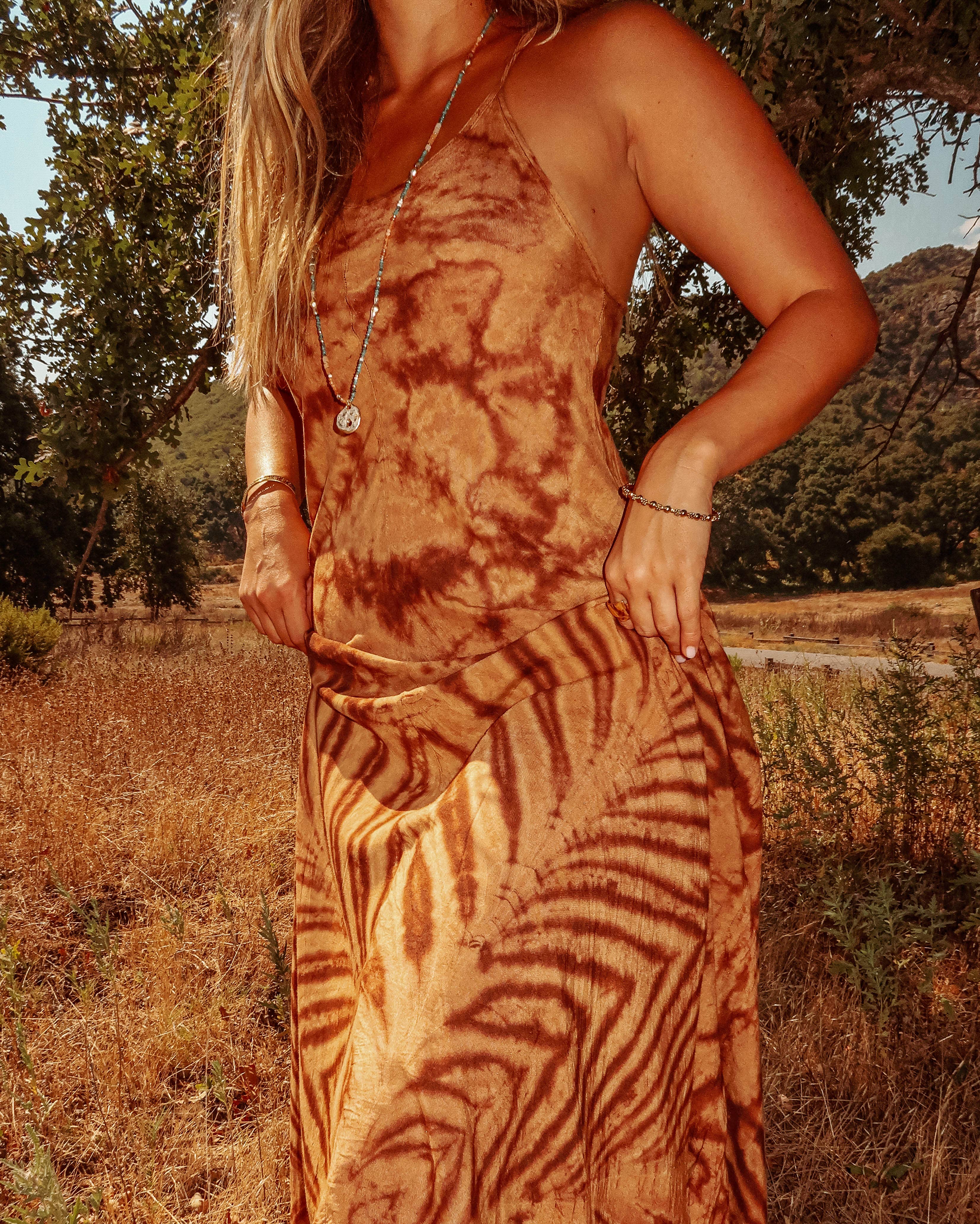 Gardenbelle Shop - Wholesale Dress - Women's - Hippie Boho Maxi Flowy Tie Dye Dress, Bohemian Chic Dress8