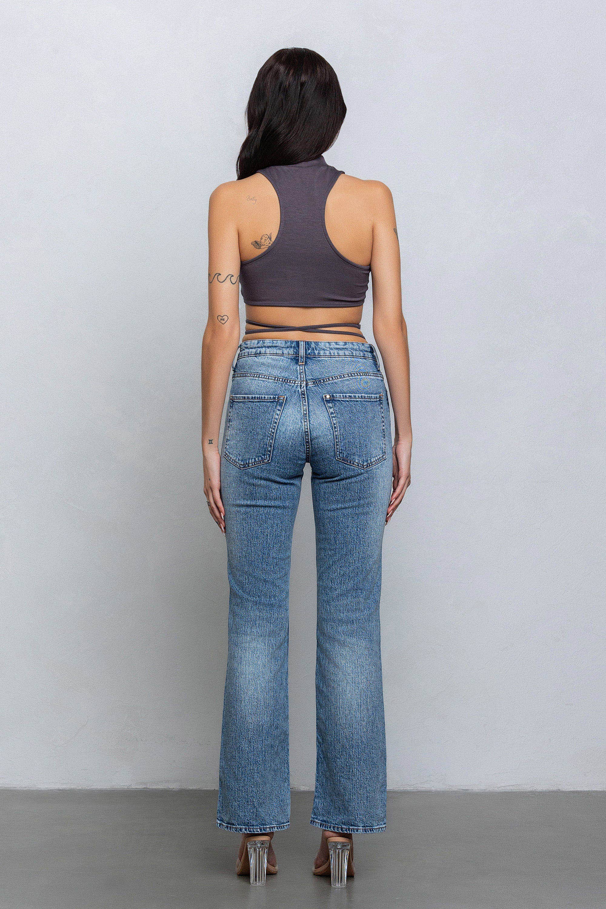 No Vacancy - Wholesale Tank Top - Women's - Crop jersey cut out tank top w/ clasp tie detail10