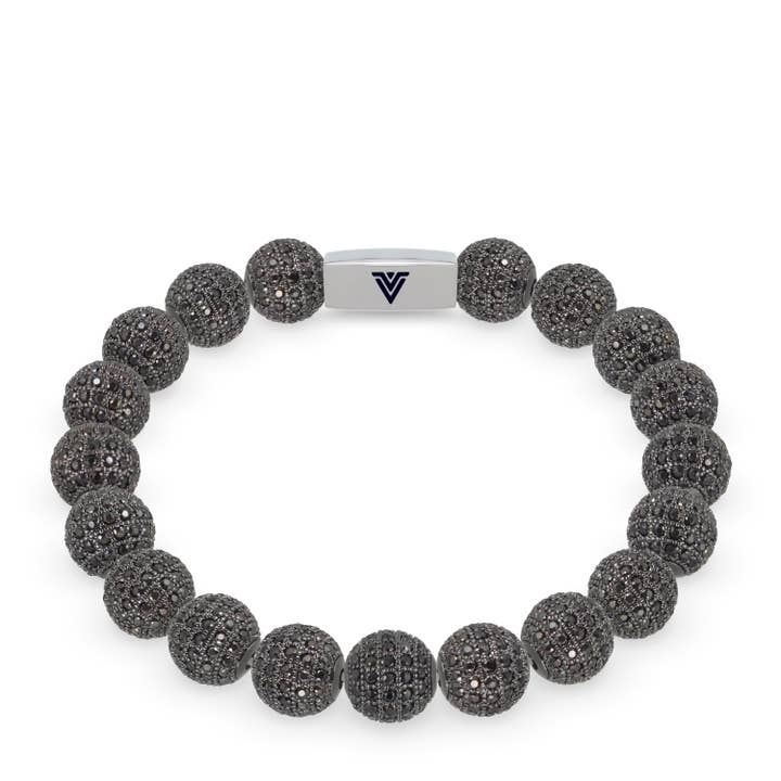 Black Pave Stretch Bracelet for wholesale by VOLTLIN