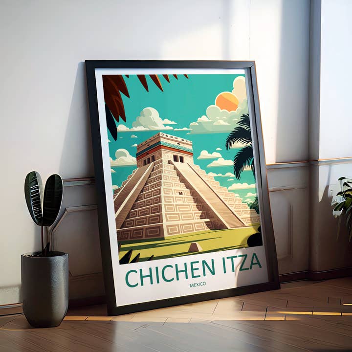 TravelzonaArt - Vendita all'ingrosso Poster - Poster di viaggio Chichen Itza Messico2