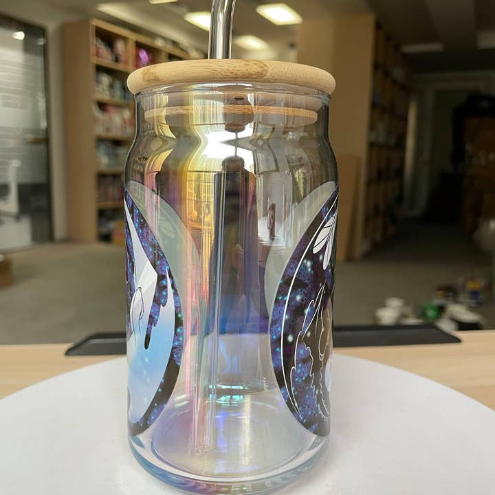 Silver Buffalo - Wholesale Drinking Glass/Cup - How to Train Your Dragon Night & Light 16oz Iridescent Glass2