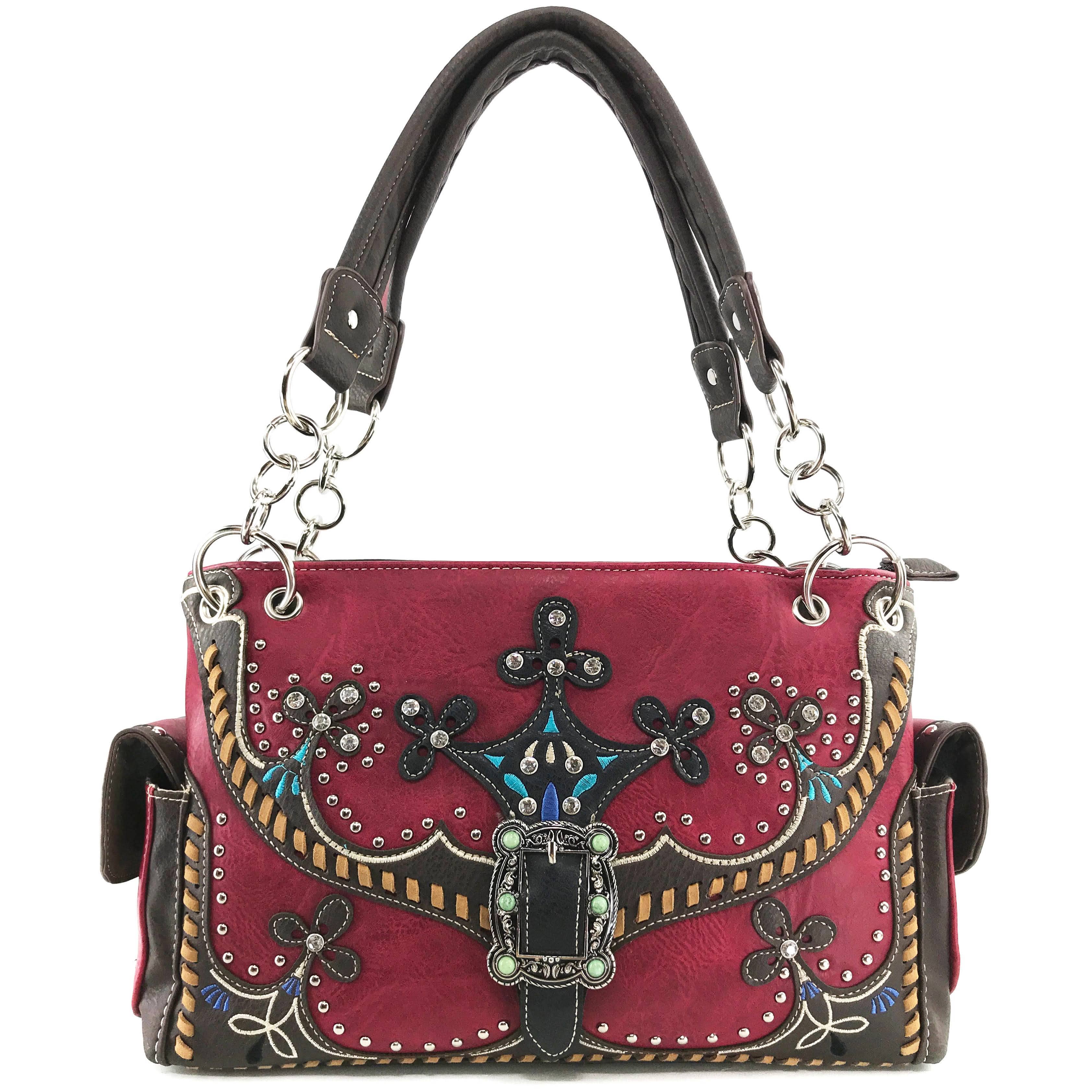 Lunar Deer - Wholesale Shoulder Bag - Women's - Moccasin Western Buckle Women's Handbag Purse3
