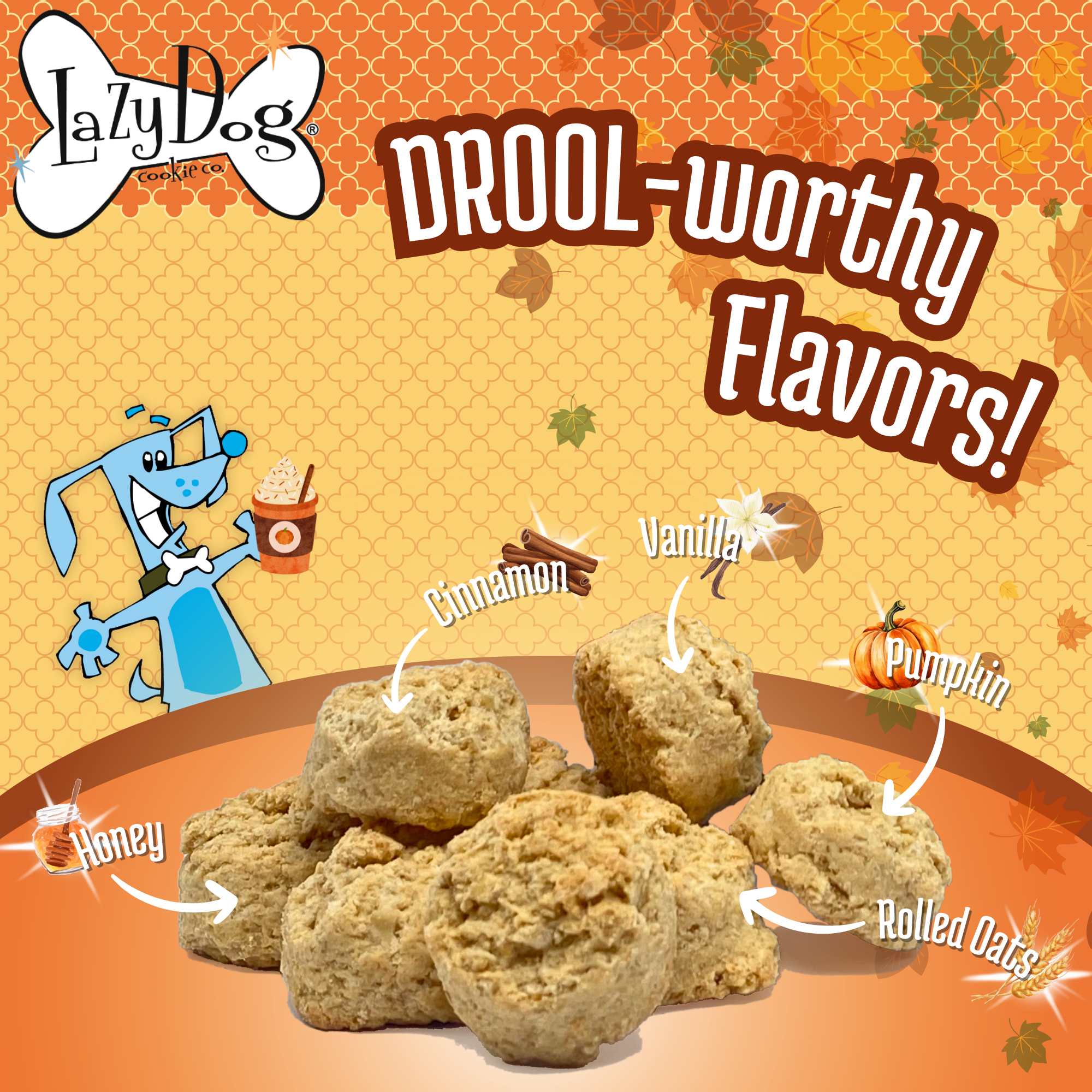 The Lazy Dog Cookie Co., Inc. - Wholesale Pet Treats - Dog - Pumpkin Spice Latte3